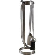Silver Fire Companion Sets Belfry Heating Robert 2 Piece Iron Fireplace Tool Set