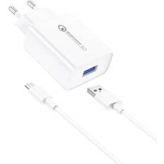 Mobile Phone Cleaning Foneng Wall Charger EU13 USB to Micro USB Cable 3A White