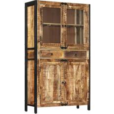 Étagères Armoires vidaXL Buffet 100 x 40 x 175 cm Bois de Manguier Brut Massif Armoire