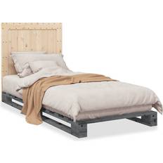 Beds & Mattresses vidaXL hodegavl furu Sängram