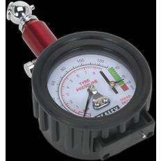 Sealey Tyre Pressure Gauge with Tyre Tread Depth Gauge 0-8bar0-120psi