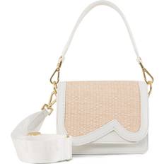 Strå Skuldertasker Bogner Bex Rafia Eartha Crossbody bag white