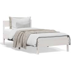 Senge & Madrasser vidaXL Uden Madras 90x200 cm Hvid Sengeramme
