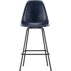 Bleu Tabourets Vitra Eames Fiberglass Chaise De Bar Medium Basic Dark Navy Blue Tabouret