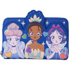 Ausweisfächer Geldbörsen Loungefly Disney Princess Manga Style Zip Around Wallet