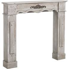 BigBuy Home Fireplace Fir White Hylla