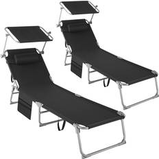 tectake Set of 2 Sun Loungers Chloé
