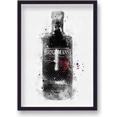 Astoria Grand Gin Graphic Splash Brockmans Framed Art