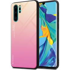 Huawei P30 Pro Mobile Phone Cases Cadorabo PINK BLUE Case for Huawei P30 PRO Cover Protection TPU Silicone Gel Back case Black