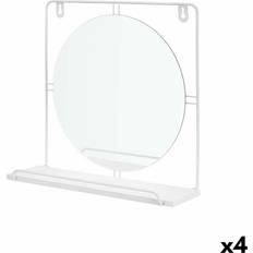 MDF Miroirs Muraux Gift Decor Mounting Bracket White Miroir Mural 30x33.7cm