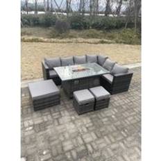 Fimous Rattan Corner Outdoor Lounge Set