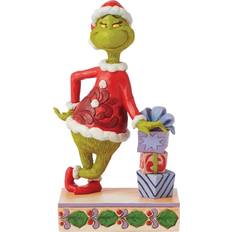 Enesco Grinch Leaning on Gifts 20.5cm Figurine