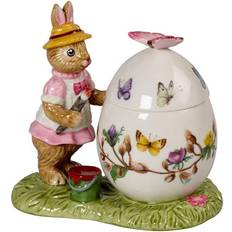 Porzellan Dekofiguren Villeroy & Boch Osterei-Dose Anna malt Bunny Tales Dekofigur