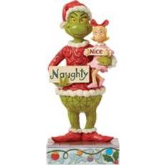 Enesco Grinch & Cindy Holding Naughty Nice Sign Figurine