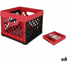 Red Boxes & Baskets Tontarelli Multi-use Red Squared 33,5 Units Storage Box