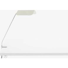 Hay Apex Desk Clip Lamp in Oyster White Lámpara de mesa