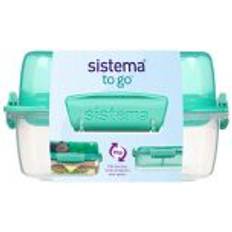 Sistema 1,24l Lunch Stack To Go Square Madkasse