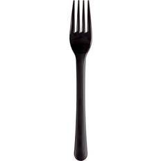 Black Table Forks Abena Mehrweg Gabel Schwarz 20 x 50 Stück Tischgabel