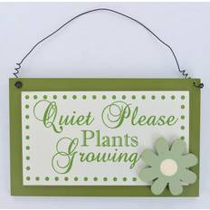 Garden & Outdoor Environment Happy Larry Garden Plaque Quiet Please Plants Growing