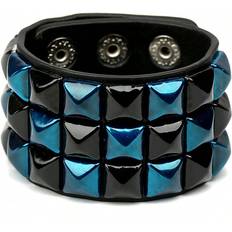 Shein 2024 New Fashion Punk Leather Bracelet Unisex Cuff Adjustable Rock Style Wristband Jewelry For Men Women Gifts