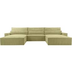 6-Sitzer Sofas Ebern Designs Keshia Light Green Sofa 420cm 6-Sitzer