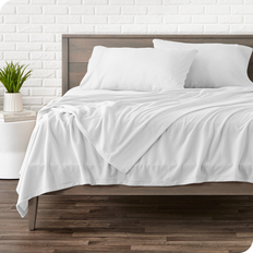 Bare Home Premium Ultra Soft Polar Fleece Bed Sheet White (274.3x259.1cm)