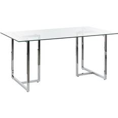 Beliani Tempered Top Dining Table