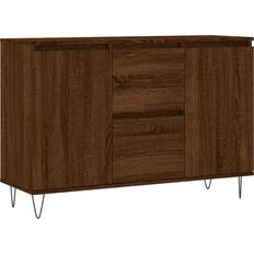 vidaXL Engineered Wood Brown Oak Skænk 104x70cm