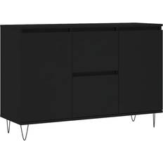 vidaXL Engineered Wood Black Buffet 104x70cm