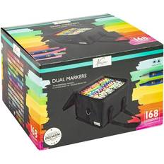 Dual Tip Round Markers 168 pcs