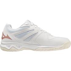 Synteettinen Jalkapallokengät Mizuno Jr Lightning Star Z6 - White/Rose/Snow White