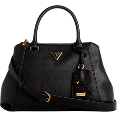 Guess Laryn Pebbled Luxury Satchel - Black