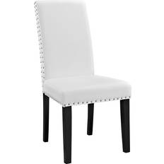 Black - White Kitchen Chairs modway Upholstered Side White Kitchen Chair 39.5"