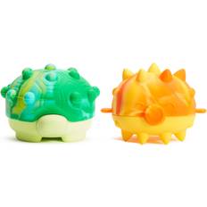 Fishes Bath Toys Munchkin Pop Squish Turtle & Pufferfish 2 Pack