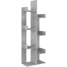 vidaXL Concrete Grey Estantería de libros 140cm