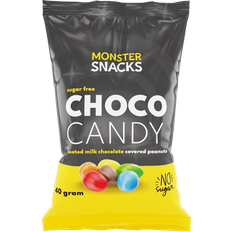 Beste Konfekt og kaker Monster Supersnacks Choco Candy m/peanøtt 40g 1pakk