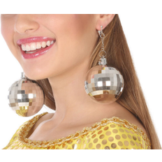 Disco ball BigBuy Carnival Disco Ball Earrings - Silver