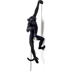 E26 Apliques de pared Seletti Monkey Black Aplique de pared 37cm