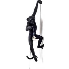 Seletti monkey Seletti Monkey Black Väggarmatur ∅ 37cm