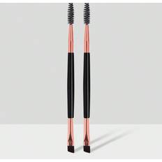 Makeup Shein MAANGE 2pcs Double Head Eyebrow Brush Set,Makeup Tools With Soft Fiber For Easy Carrying,Brush For Travel