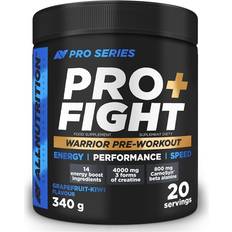 Energy Increasing Pre-Workouts Allnutrition Pro+ Fight Grapefruit-Kiwi 340g