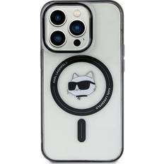 Karl Lagerfeld KLHMP15SHCHNOTK iPhone 15 6,1 gennemsigtigt hårdt etui IML Choupette's Head MagSafe