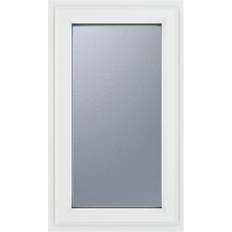 Crystal uPVC White Hung Obscure Double Interior Door Clear Glass S 0502-Y (x)