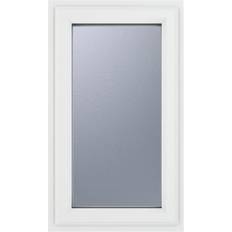 uPVC White Hung Obscure Double