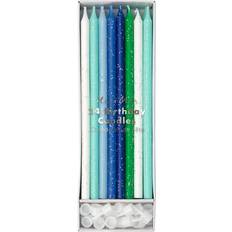 Meri Meri Glitter Candles, Blue Maisonette