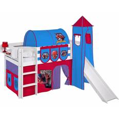 Lilokids Bumle halvhøj seng rutsch, forhæng & tårn Spiderman