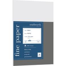 Southworth 100% Cotton Business Paper, Letter Paper Lb, Gray, Pack Of