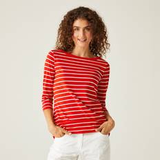 Regatta Women T-shirts Regatta Womens Bayletta Tee Red/ White, Red, 18, Women