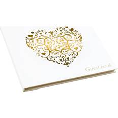 Gold Calendar & Notepads Neviti Vintage Romance Guest Book
