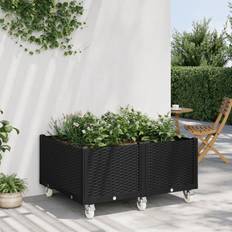 Krukor, Plantor & Odling vidaXL Odlingslåda med hjul 100x80x54 PP
